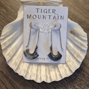Tiger Mountain Sterling Silver Earrings